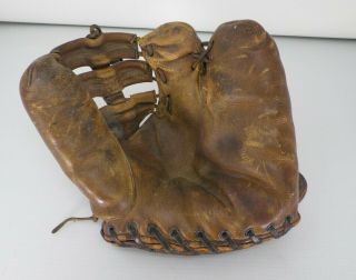 Wilson Ball Hawk 3 Two Finger Leather Baseball Glove 1940 