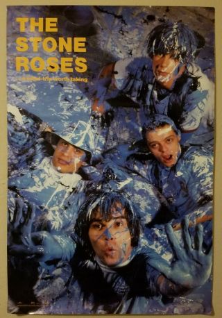 Stone Roses Poster Circa 1989 - Photo By Kevin Cummins On 5/11/89 - 24x36