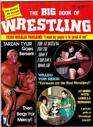 The Big Book Of Wrestling Nov.  1971 Cover: Fabulous Moolah Gorilla Monsoon Icc2