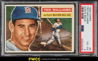 1956 Topps Ted Williams White Back 5 Psa 4 Vgex (pwcc)