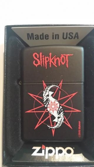 2015 Slipknot 1 Zippo Lighter Pentagram Limited Edition