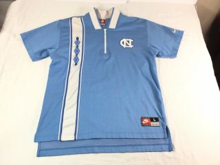 Vintage Nike Team Unc Tar Heels North Carolina Basketball Shooting Shirt Size L