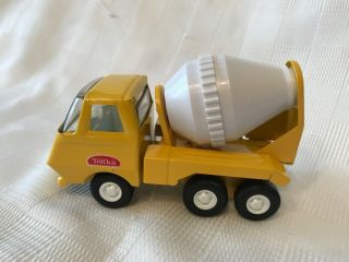Vintage 1970s Tonka Mini Yellow Cement Mixer Truck 5 " Long Untouched
