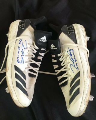 Tim Anderson Signed 2018 Game Cleats “2018 Game Used“ Insc Beckett