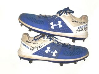 Patrick Mazeika York Mets 76 Game Worn & Signed Under Armour Cleats