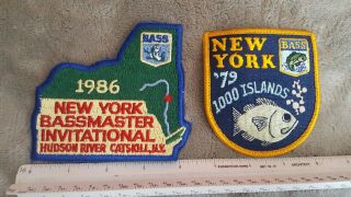 Tuff Vintage Bass Tournament Patches: 1986 York Inv.  & 1979 1000 Islands