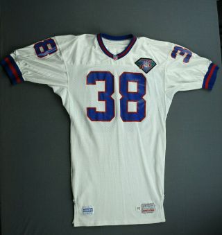 1994 J.  Brown York Giants Game Issued Apex Jersey Size 46 Not Worn