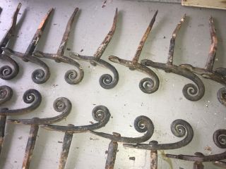 25 antique 1800s hand forged house shutter dog hardware architectural 3