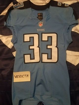 Nfl Nike Tennessee Titans Michael Griffin Game Issued / Jersey Size 42 L - Bk