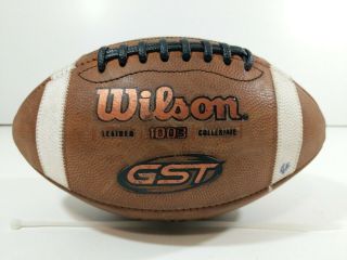 Vintage Game Wilson Gst 1003 Leather Football