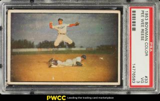 1953 Bowman Color Pee Wee Reese 33 Psa 3 Vg (pwcc)