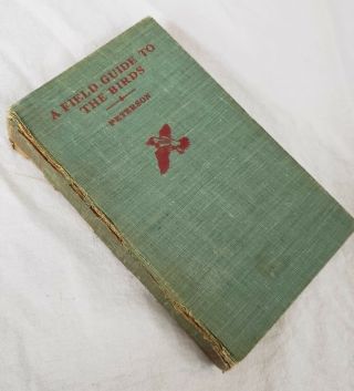 Antique 1947 A Field Guide To The Birds By Peterson Vtg Hardcover Book