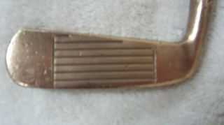 Vintage George Nicoll White Heather Rh Brass Head Blade Putter