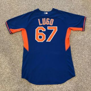 York Mets Seth Lugo Team Issued Bp Jersey 2016