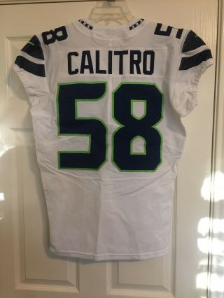 Game Worn Austin Calitro Seattle Seahawks Jersey (9/9/18) 2