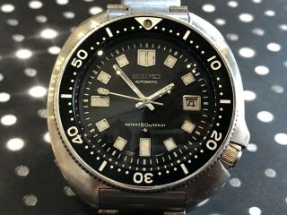 Vintage Seiko 6105 - 8119 Diver Mens Wristwatch Apocalypse Cal 6105b Turtle 1970 