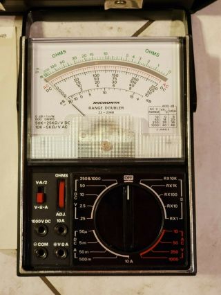 Micronta Range Doubler Multitester Multimeter 22 - 204A w/ Lead Vintage RadioShack 3
