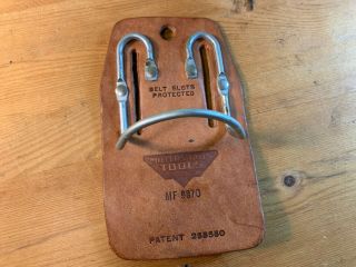 Nos Vintage Leather Millers Falls Usa No 9870 Belt Loop Hammer Holster - Fr Ship