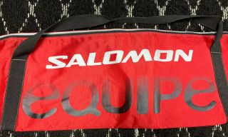 Vintage Salomon Equipe Pro - Link 79 - 80” Red Ski Carry Bag