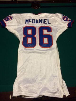 1999 Jeremy Mcdaniel Buffalo Bills Game Worn Jersey - Mears Loa