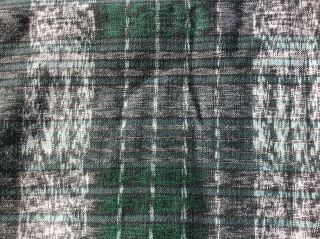 Guatemalan Vintage Fabric Textile Ikat Dyed Traditional Corte Skirt 232” X 34”