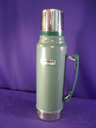 Vintage V Stanley 1 Qt Stainless Steel Thermos With Handle