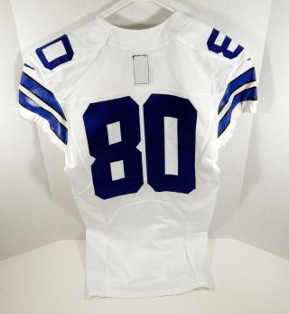 2015 Dallas Cowboys 80 Game Issued White Jersey