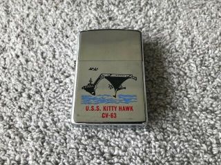 Zippo Lighter Uss Kitty Hawk Vintage Viet Nam?