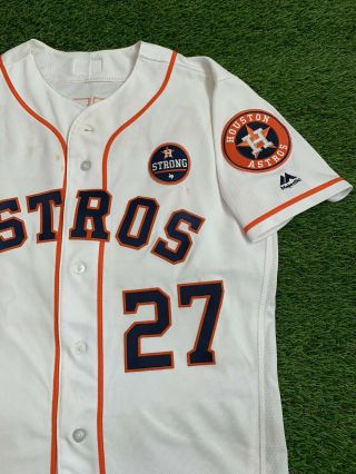 Jose Altuve Houston Astros Game Worn Postseason HR Jersey 2017 MLB Auth 3