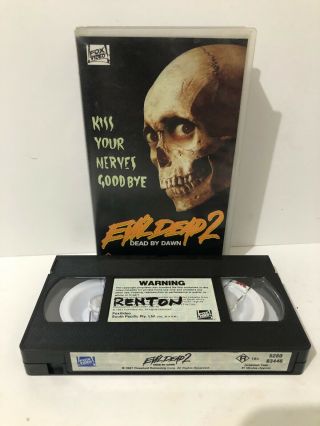 Vintage Vhs Video Evil Dead 2 Cult Horror Movie