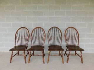 Habersham Set Of 4 Hoop Back Windsor Style Side Chairs