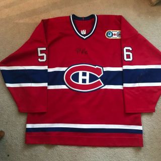 Game Worn Montreal Canadiens Jersey Rare Cbc Patch Rodidas
