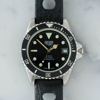 [serviced] Heuer Professional 200m Vintage Diver 980.  013 Quartz W/buckle 1980s