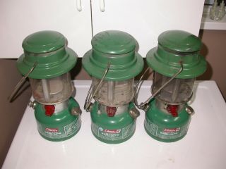 3 Vintage Coleman 321 Lanterns Canada
