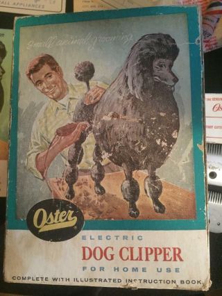 Vintage Oster Model 95b Electric Dog Clipper Set