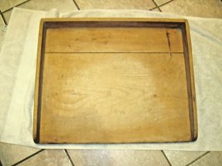 Antique Primitive Old Wooden Farmhouse Kitchen Cutting Bread Board 3 Sided