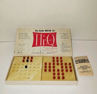 Vintage 1950s Tryne Hi - Q Double Master Set Peg Board Game Complete