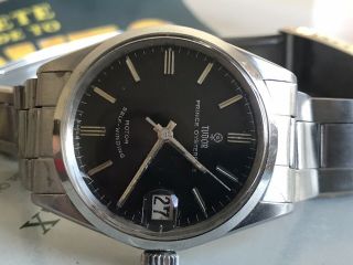 Vintage Tudor Prince Oysterdate Small Rose Black Dial Midsize 32mm Serviced 1968