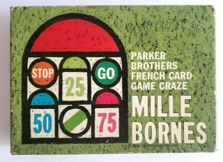 Complete Vintage Mille Bornes French Card Game 1962 Parker Bros 60s 2