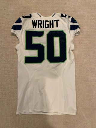 Seattle Seahawks Kj Wright Autographed Game Worn/used Jersey