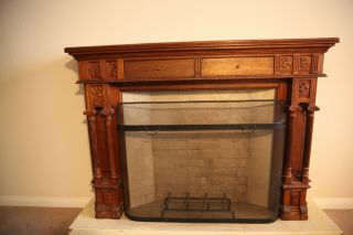 Wood Mantle Surround From 1900 