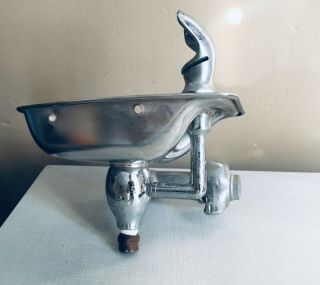 Vtg Stainless Steel School Drinking Water Fountain Industrial Bath Kitchen