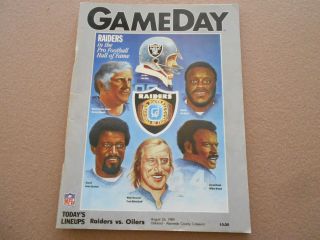 Vintage Game Day Oakland Raiders Vs Houston Oilers 1989