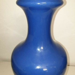 Large Antique Chinese Powder Blue Glazed Porcelain Covered Vase 19th 2