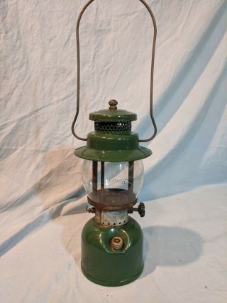 Vintage Coleman Green Lantern Single Mantle Model 242c Marked 5/ 8 48?