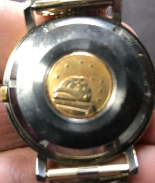 OMEGA 168.  004 CONSTELLATION Chronometer GOLD & SS VINTAGE 35.  5mm Estate Find 2