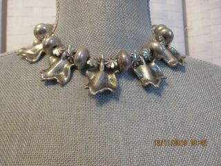 Pauline Rader Vintage Silver Beads Necklace