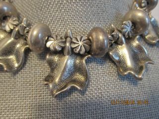 PAULINE RADER Vintage Silver Beads Necklace 2