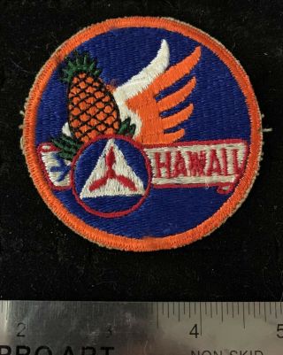 Vintage U.  S.  Civil Air Patrol Hawaii Wing Patch