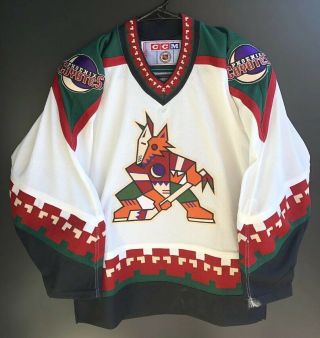 Vintage Phoenix Coyotes Hockey Jersey Nhl Ccm Youth L Xl 90s Rare Men’s Small S